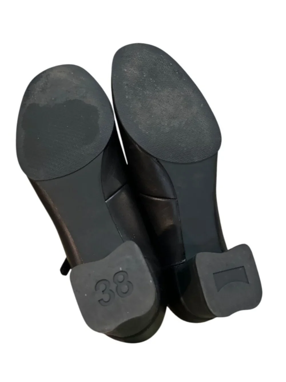 Camper Katie Black Leather Mary Janes Sandals for Women